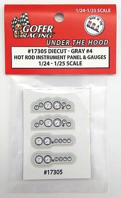 17305 Grey #4 Hot Rod Instrument Panel