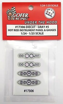 17306 Grey #5 Hot Rod Instrument Panel