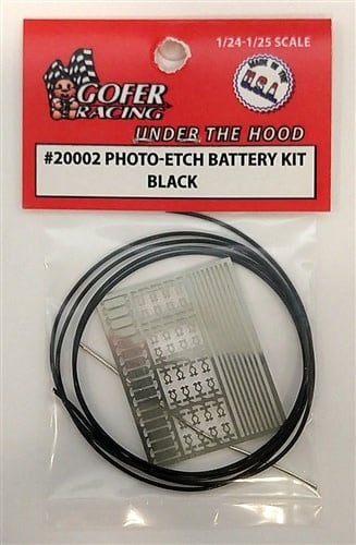 20002 Battery Kit Photo Etch Black