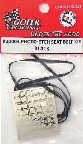 20003 Photo Etch Seat Belt Kit Black