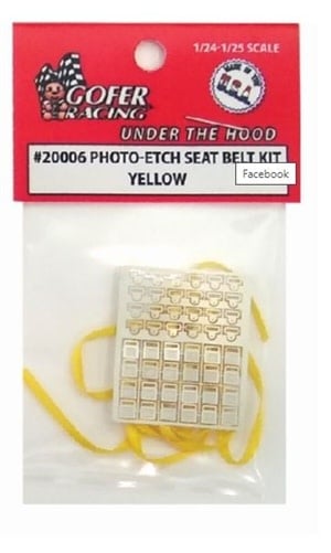 20006 Photo Etch Seat Belt Kit Yellow