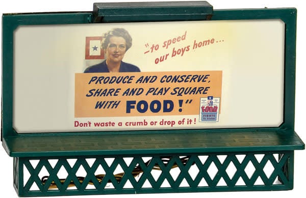 1956220 HO War Bonds Lighted Billboard