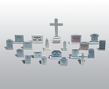 201 HO Tombstones - 20 Count