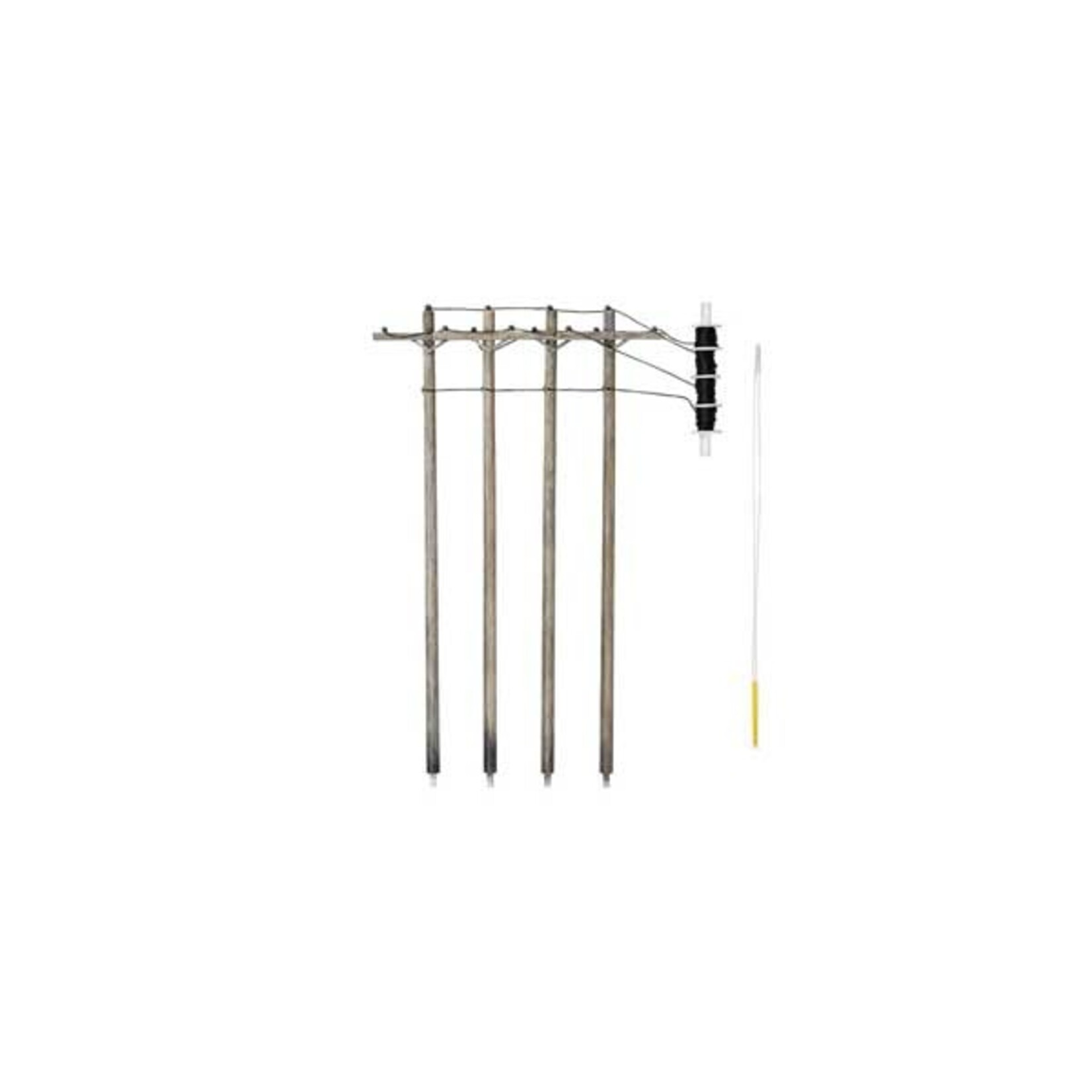 Woodland Scenics 2265 HO Pre-Wired Poles - Single Crossbar