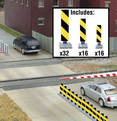9494168 HO Quiet Crossing Lane Markers Kit