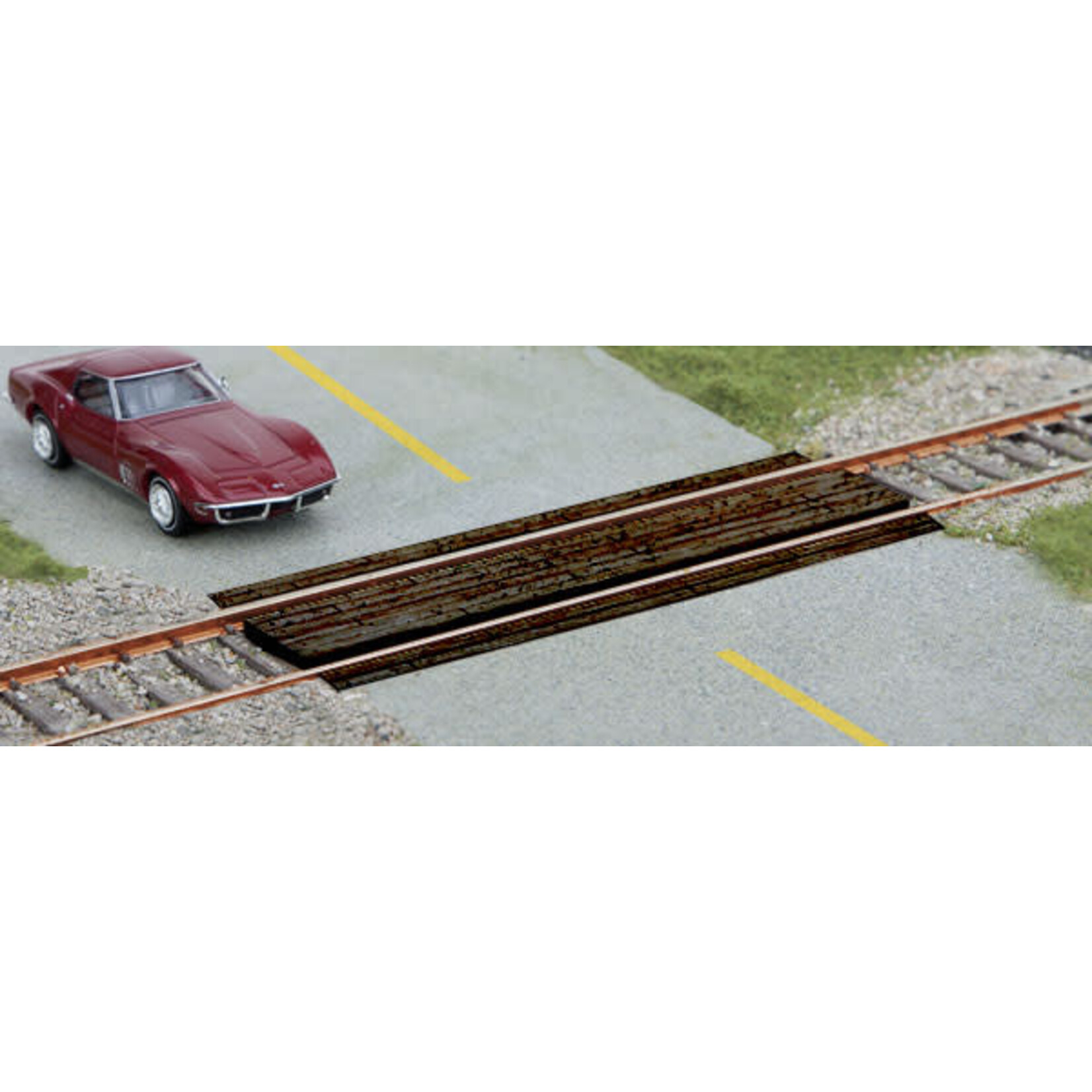 Walthers 9494159 HO Wood Grade Crossing Laser-Cut Wood Kit pkg(2)