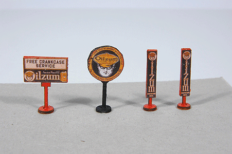 468 Gas Station Curb Sign - Oilzum