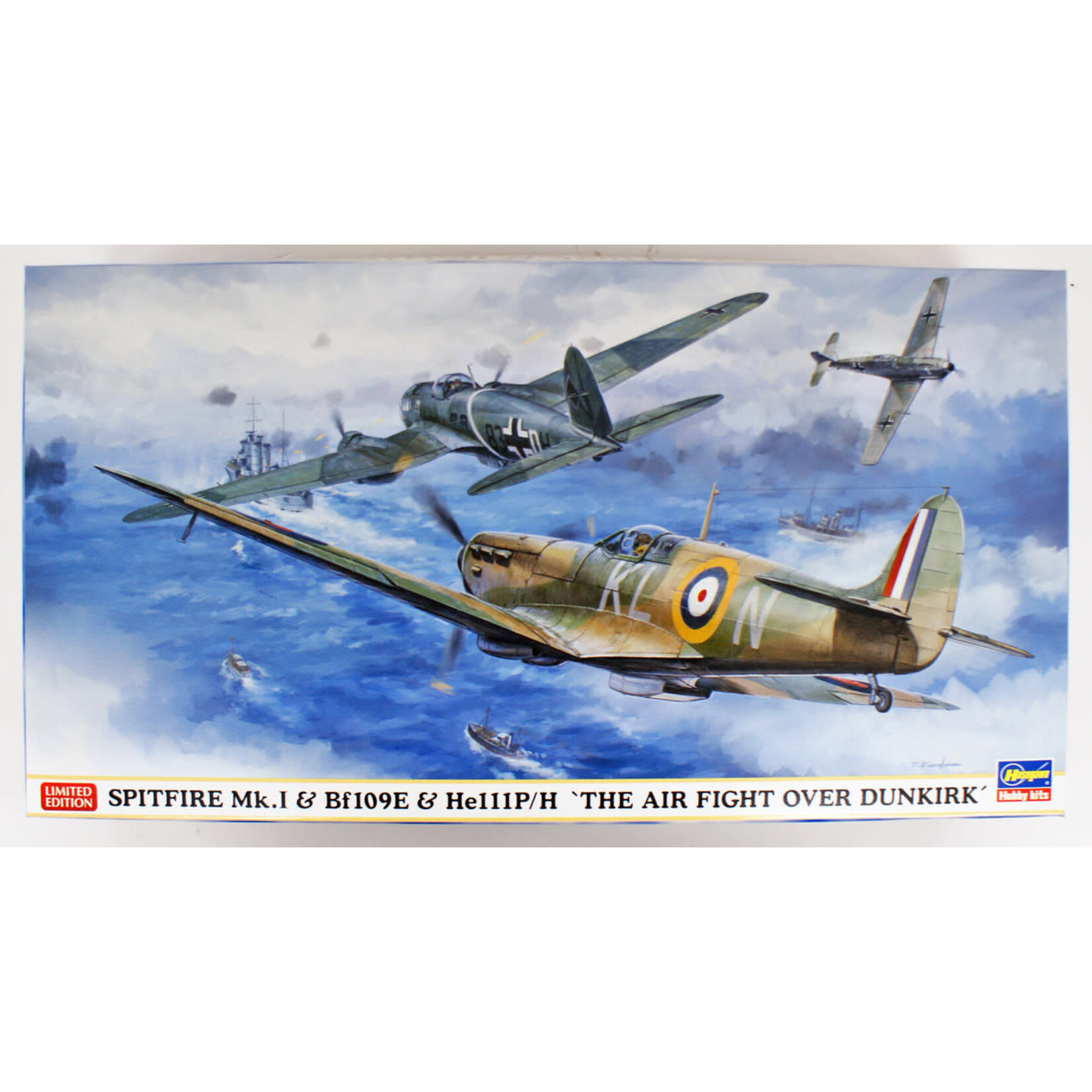 Hasegawa 02270 Spitfire Mk.1 & Bf109E & He111P/H 'The Air Fight Over Dunk