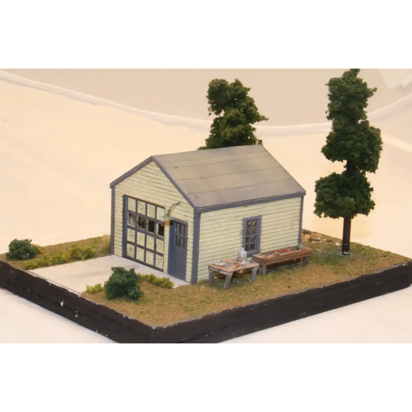 HO One Car Garage Kit