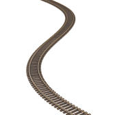 Atlas HO 168 25 Pieces Code 100 N.S. Super-Flex Track Black Ties