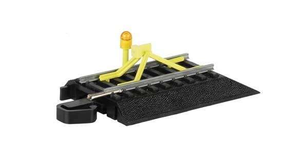 44476 HO EZ Track Steel Bumper Track w/Flashing LED