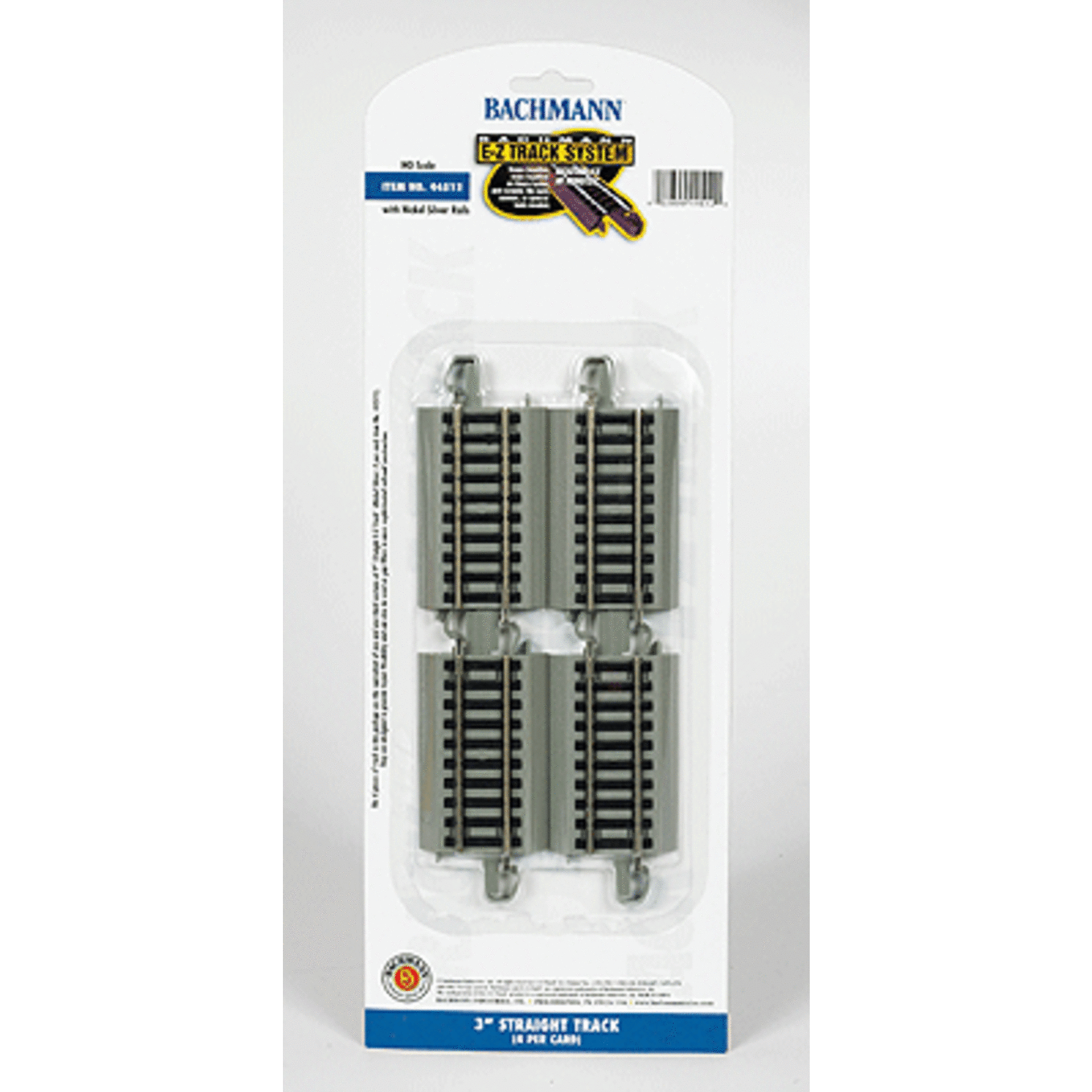 Bachmann 44512 HO E-Z Track 3" Straight pkg(4)