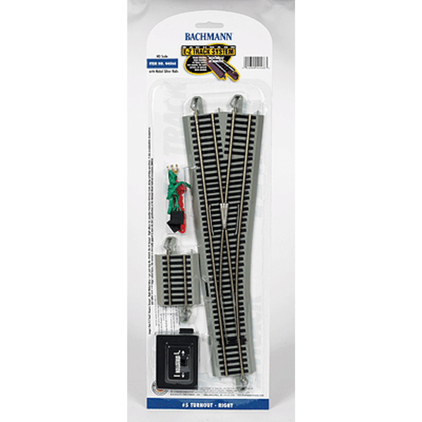 Bachmann 44566 HO E-Z TRACK 5 Right Hand Turnout