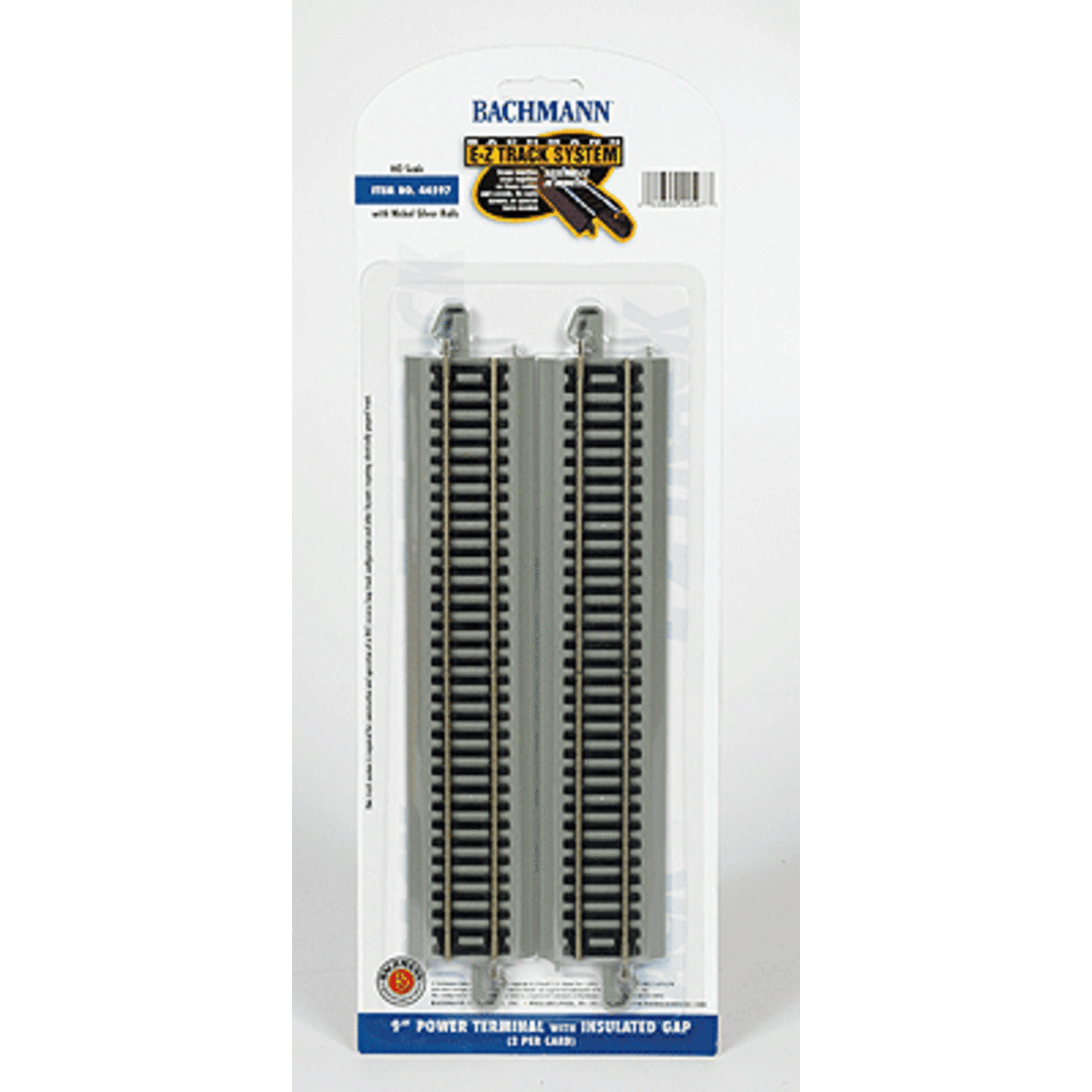 Bachmann 44597 HO E-Z TracK 9" Power Terminal Track w/Insulated Gap 2Pk