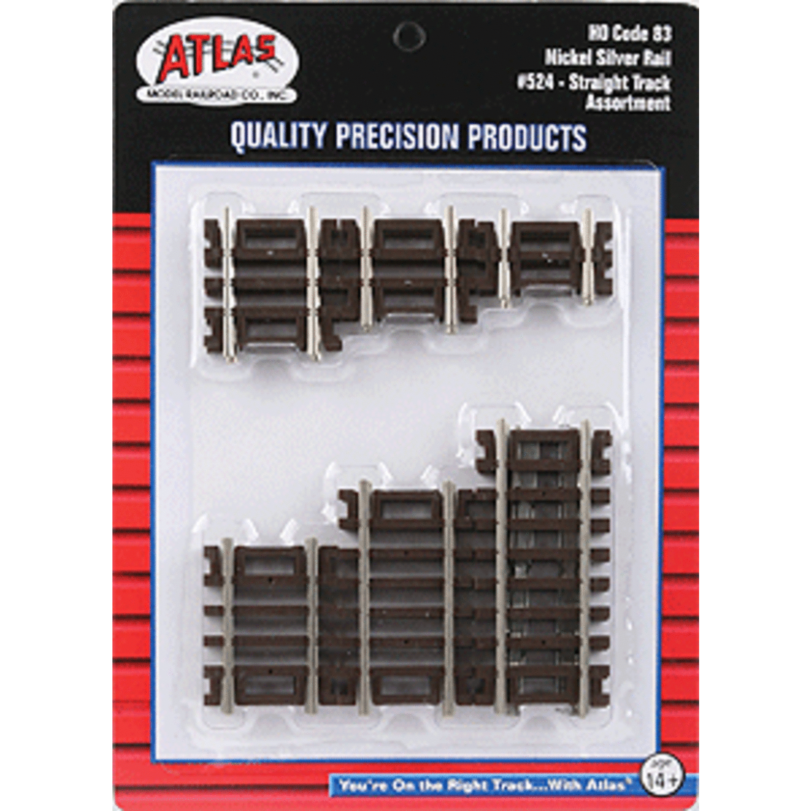 Atlas 524 HO Code 83 Straight Track Assortment