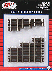 524 HO Code 83 Straight Track Assortment