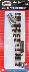 544 HO Code 83 22" Radius Snap Switch - Manual - Left Hand