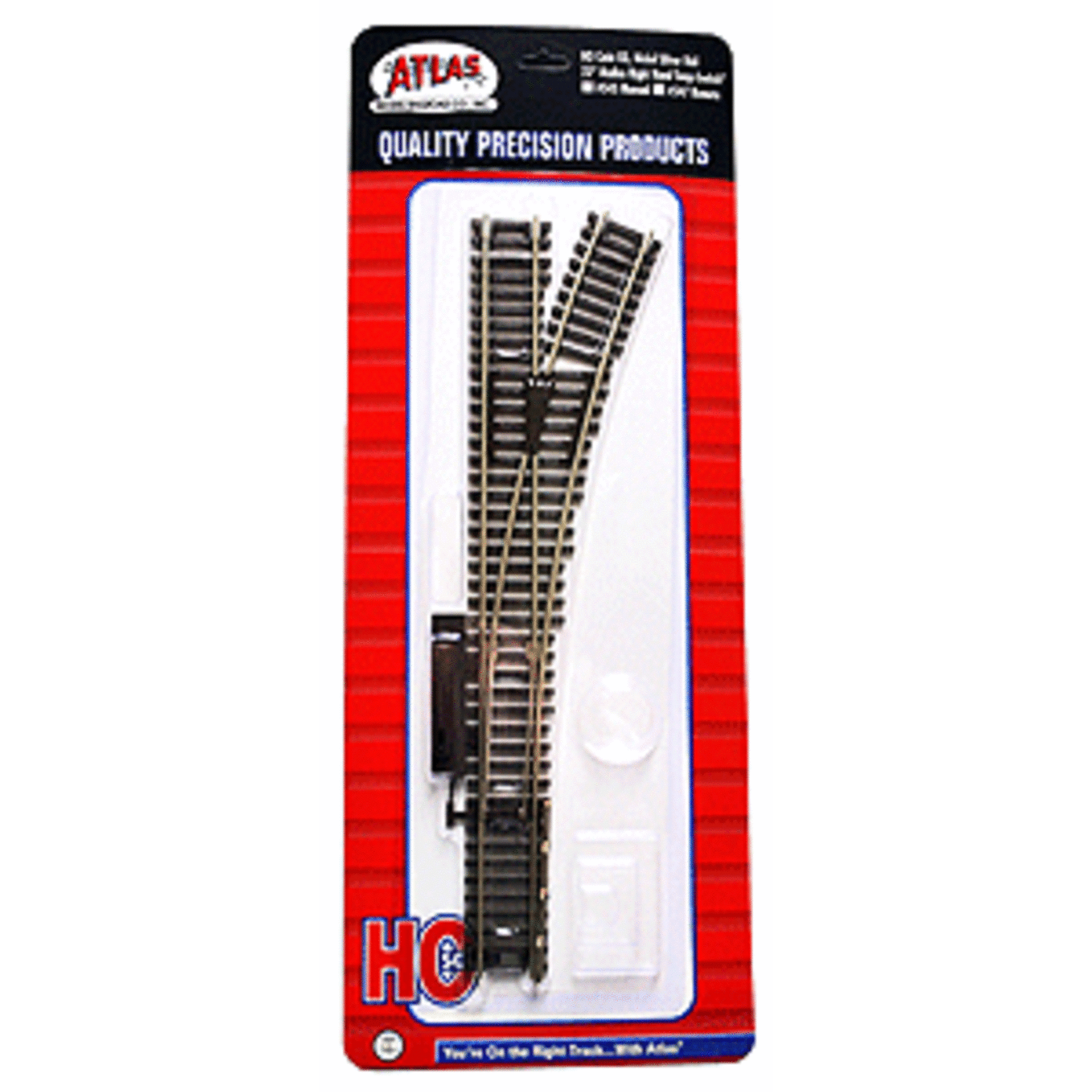 Atlas 545 HO Code 83 22" Radius Snap Switch - Manual - Right Hand