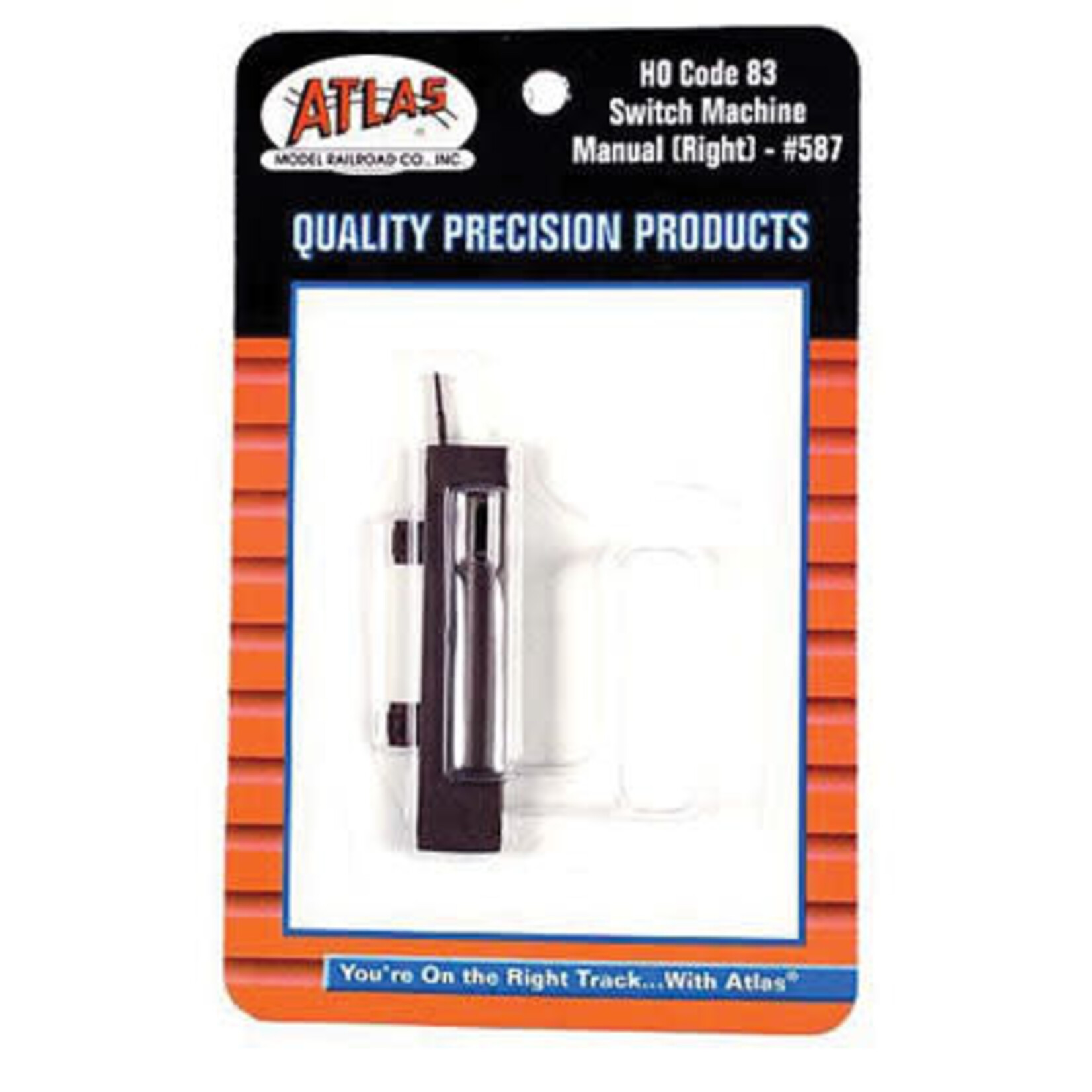 Atlas 587 HO CODE-83 MANUAL SWITCH MACHINE RIGHT