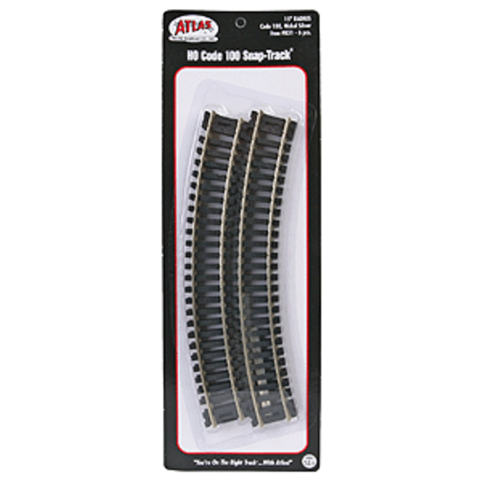 Atlas 831 HO-CODE 100 15" RADIUS TRACK