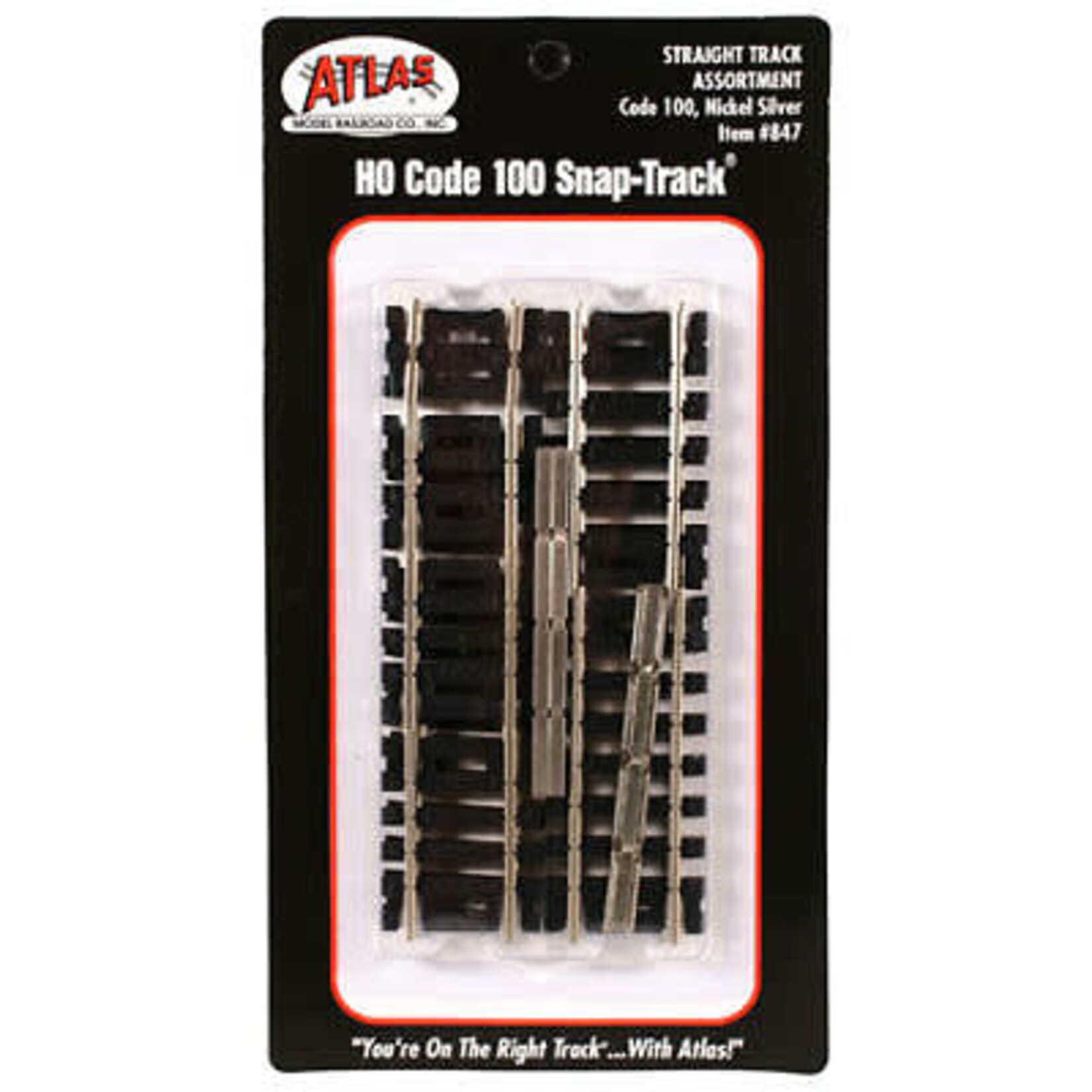 Atlas 847 HO Code 100 Straight Track Assortment