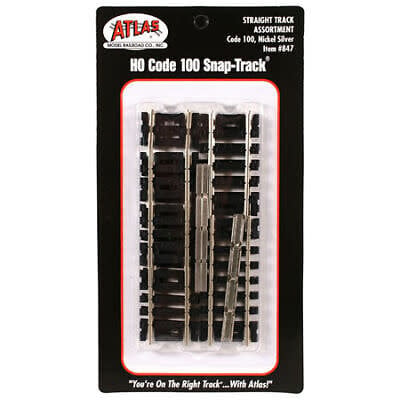 847 HO Code 100 Straight Track Assortment
