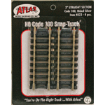 Atlas 823 HO Code 100 3" Straight Track