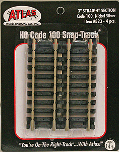 823 HO Code 100 3" Straight Track