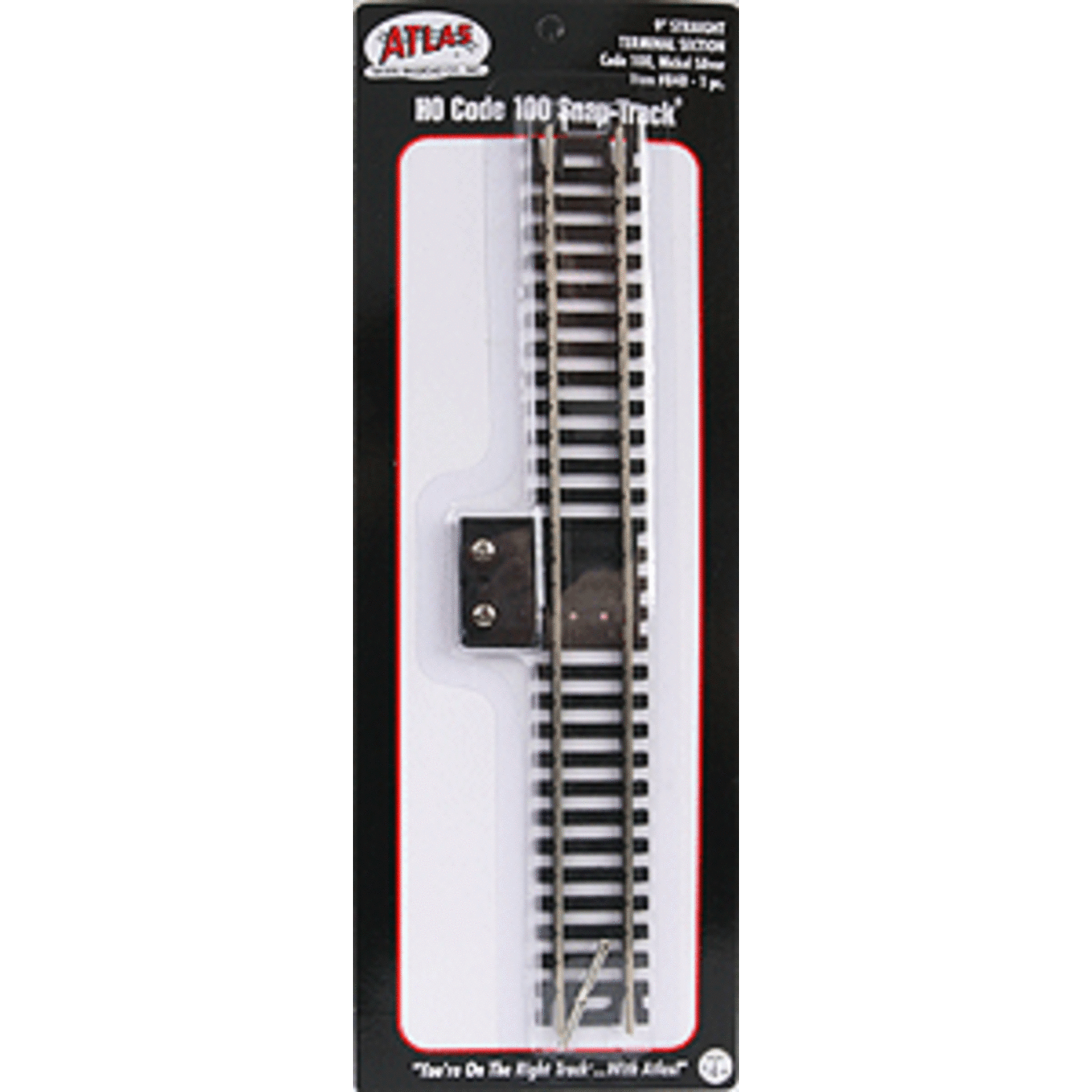 Atlas 840 HO Code 100 Straight Terminal Track