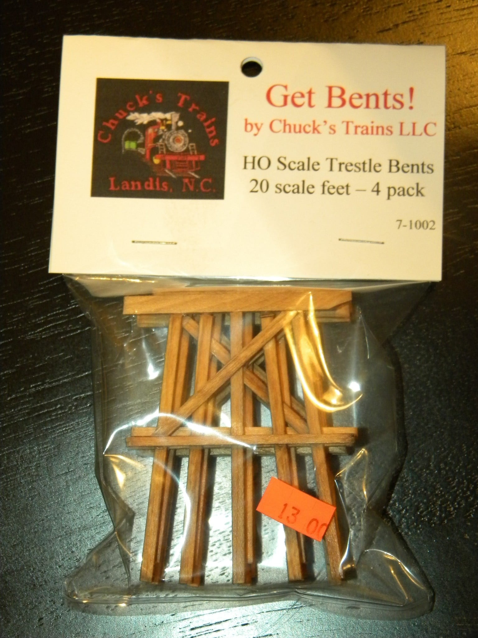 20 Scale Foot Timber Trestle Bent 4 pack