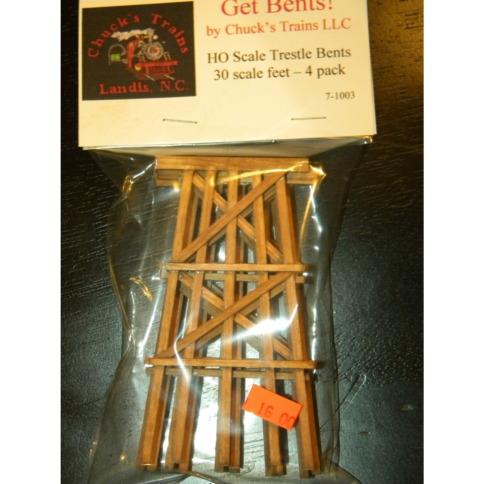 30 Scale Foot Timber Trestle Bent 4 pack