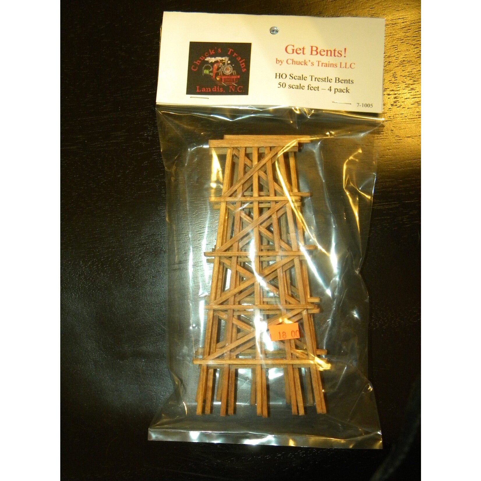 50 Scale Foot Timber Trestle Bent 4 pack