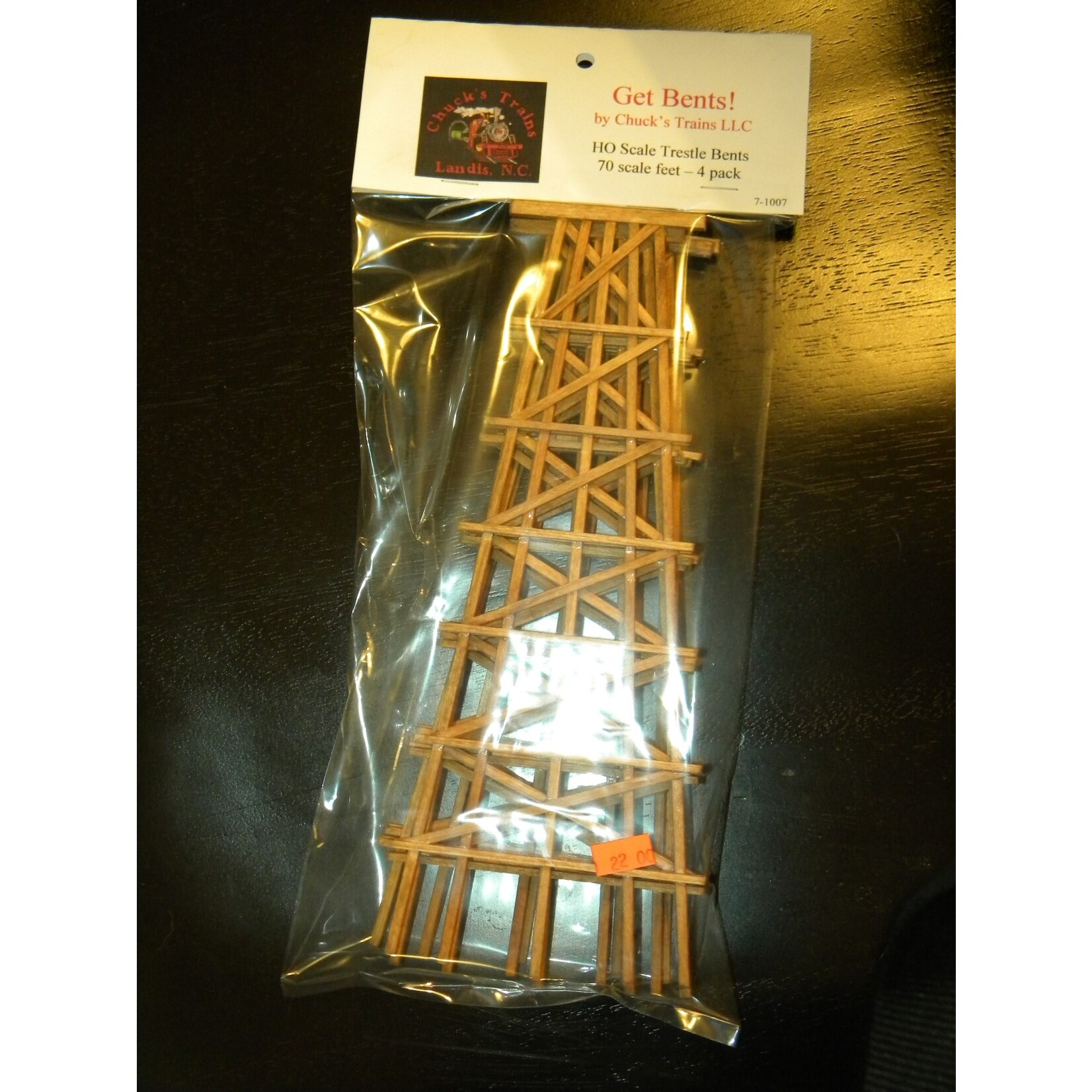 70 Scale Foot Timber Trestle Bent 4 pack