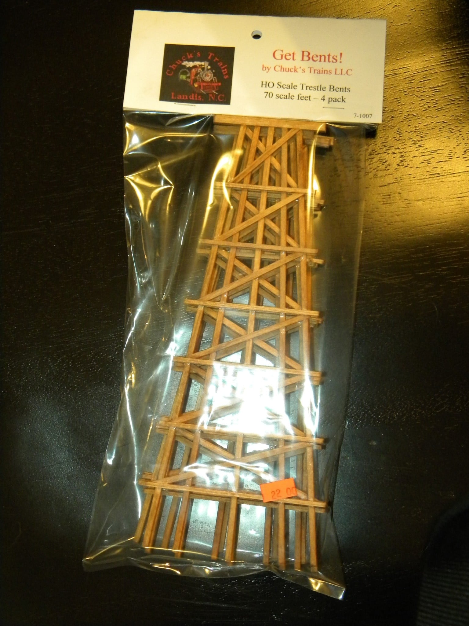 70 Scale Foot Timber Trestle Bent 4 pack