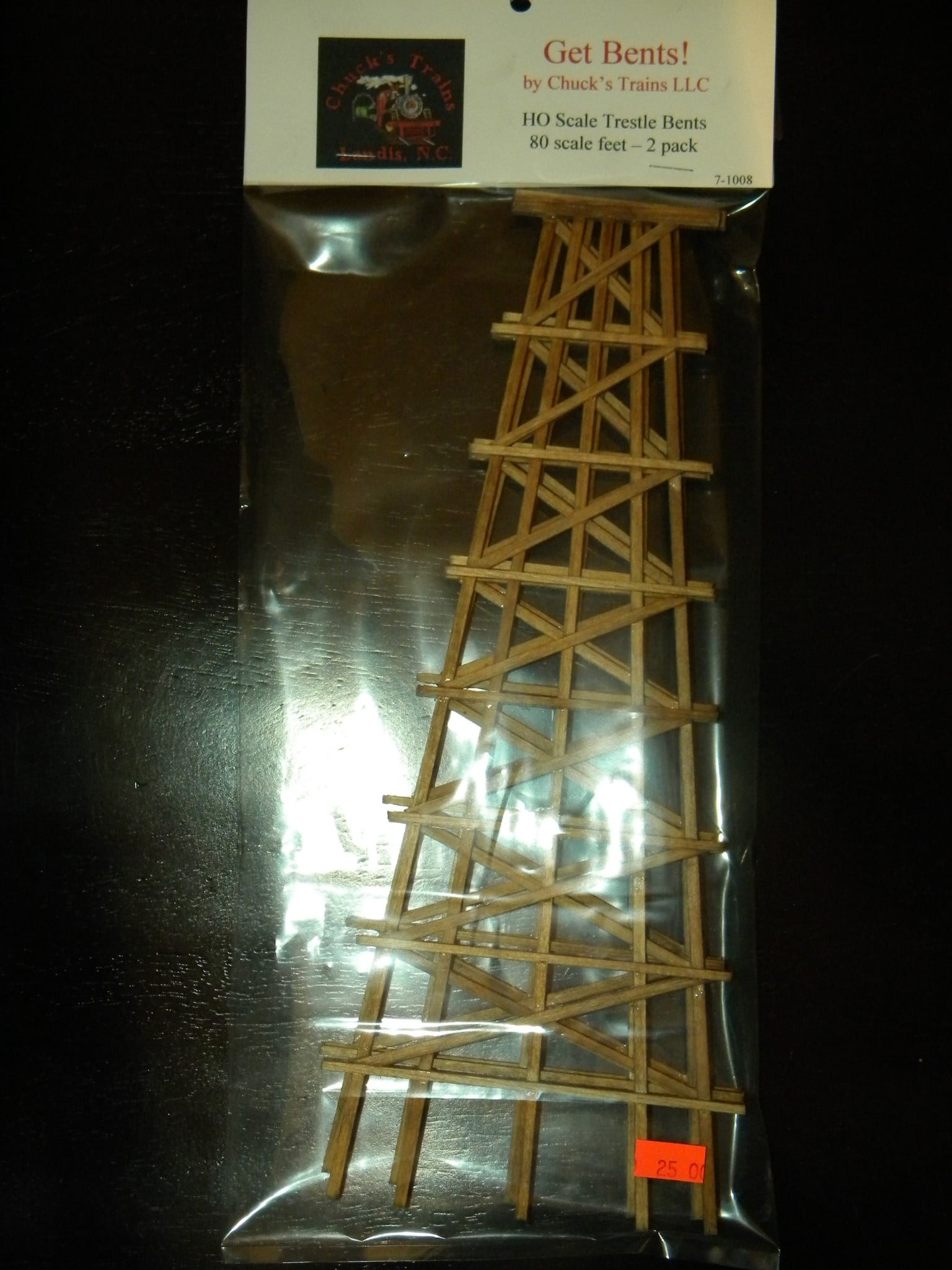 80 Scale Foot Timber Trestle Bent 2 pack