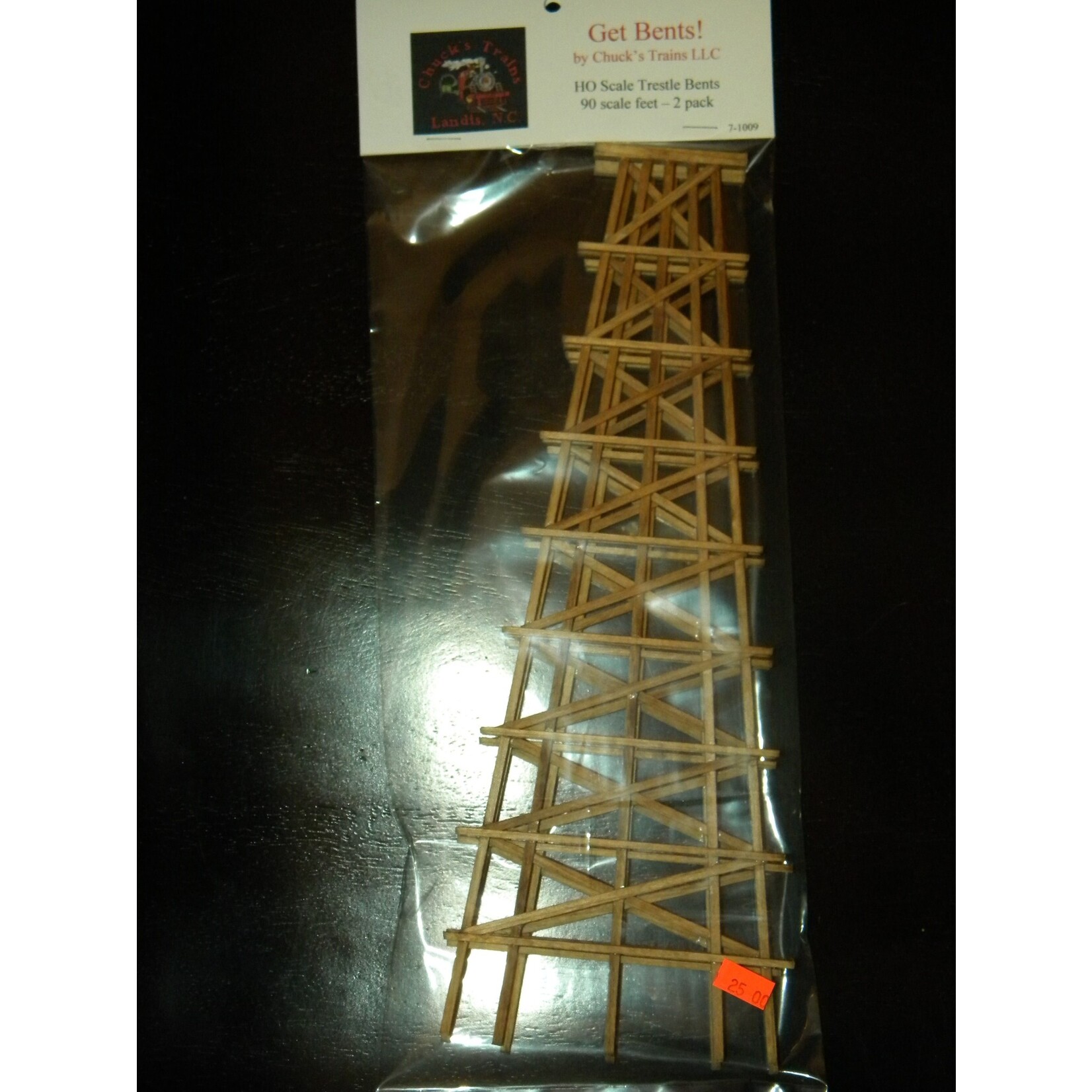90 Scale Foot Timber Trestle Bent 2 pack