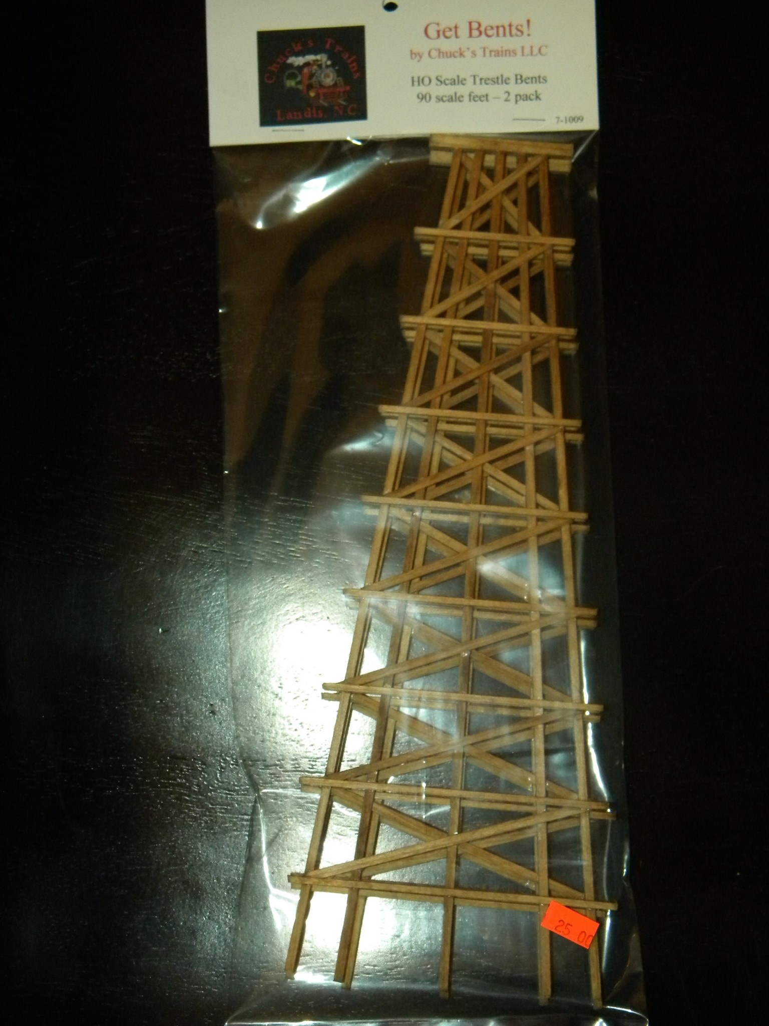 90 Scale Foot Timber Trestle Bent 2 pack