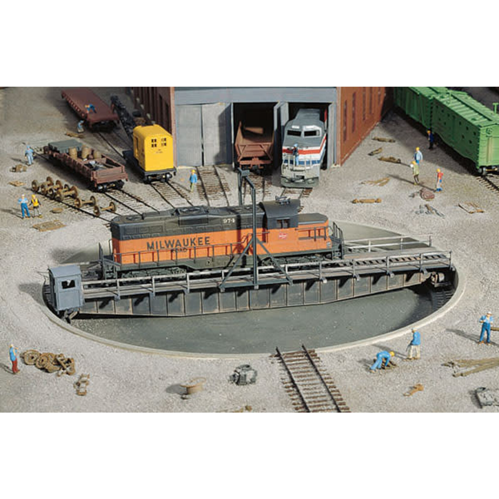 Walthers 9333171 HO 90' Turntable -- Kit - Pit Diameter: 13-3/16" 33cm; B