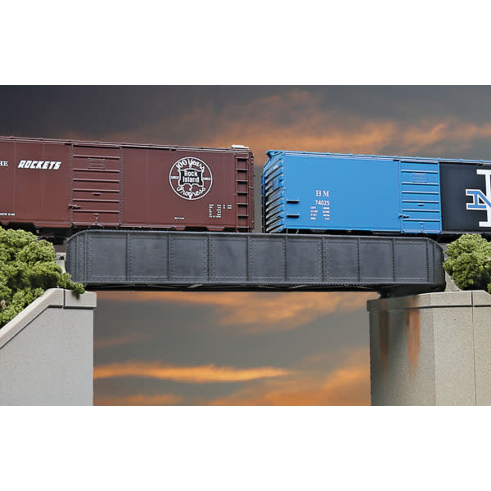 Walthers 9334501 HO 50' Single-Track Railroad Through Girder Bridge