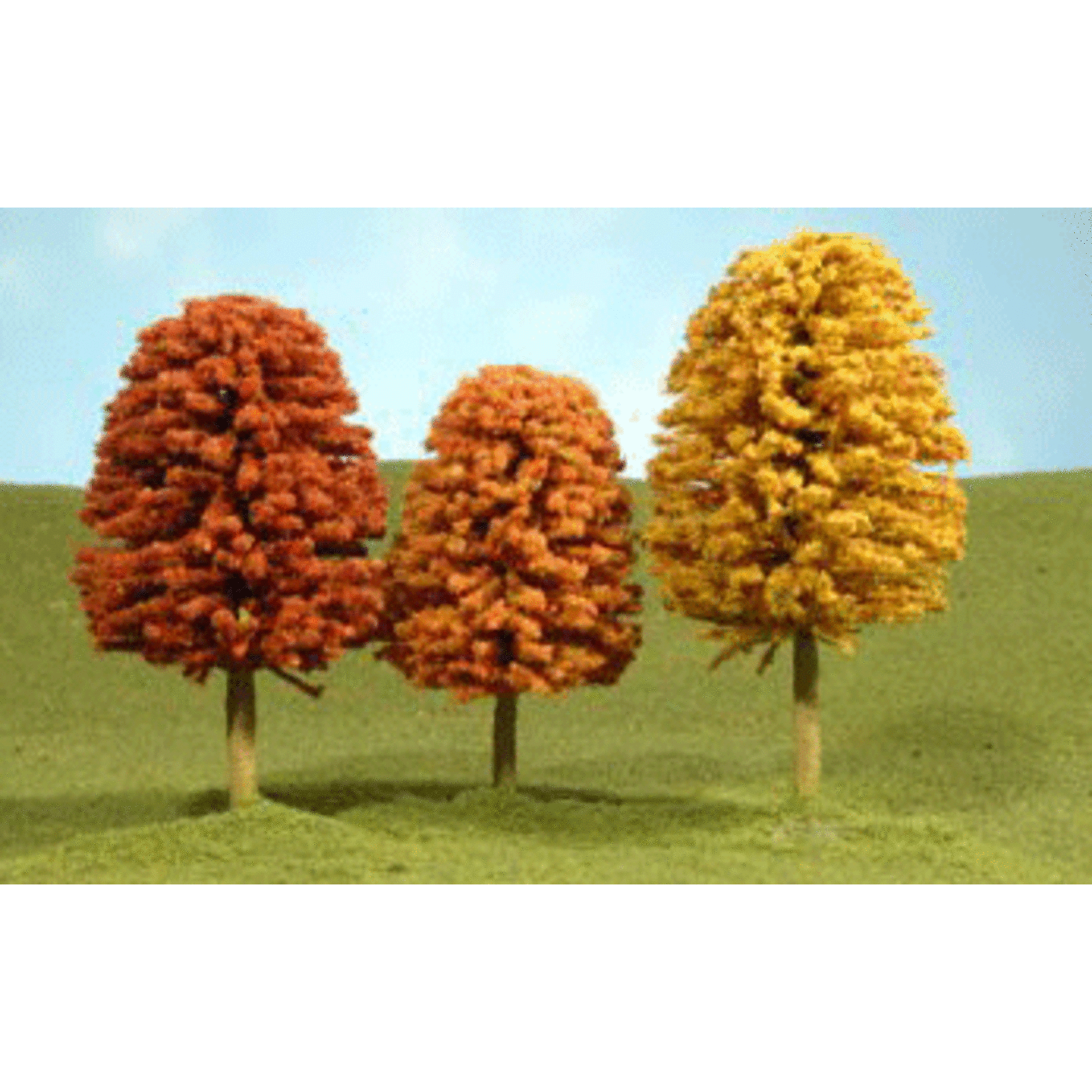 Bachmann 32051 SceneScapes(TM) Autumn Deciduous 3-4" Pkg(3)