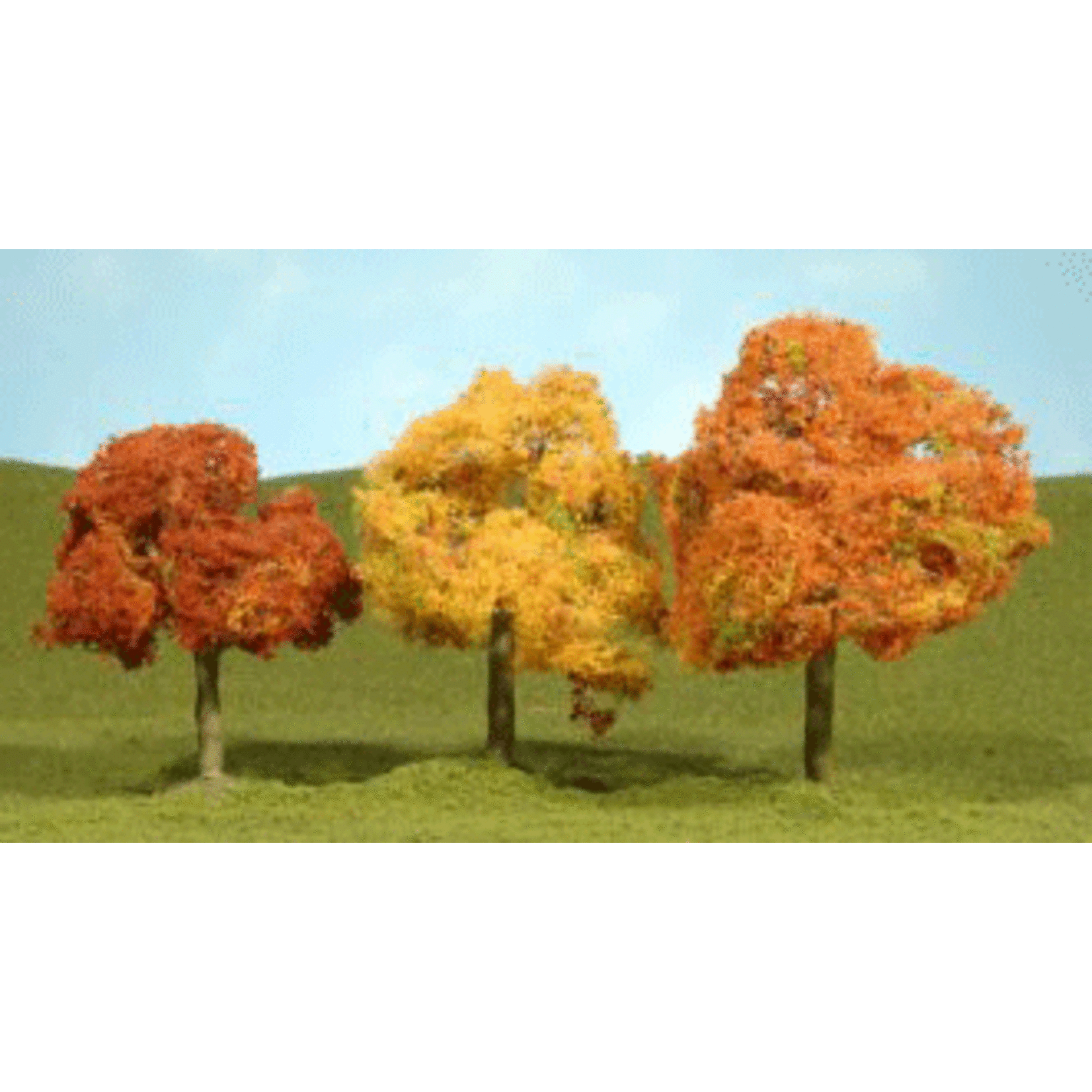 Bachmann 32052 SceneScapes(TM)Autumn Walnut Trees 2-1/2 - 3-1/2", Pkg(3)