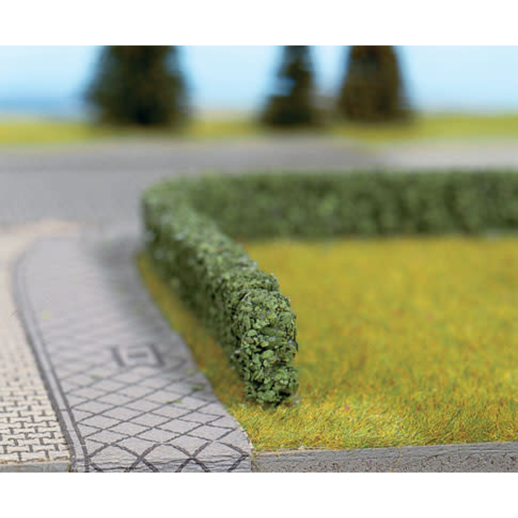 Walthers 9491303 Hedges Tall Dark Green