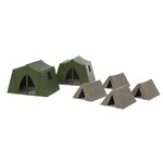 Walthers 9494165 HO Camping Tents -- 4 Small, 2 Large