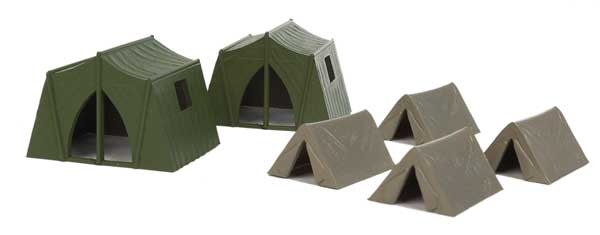 9494165 HO Camping Tents -- 4 Small, 2 Large