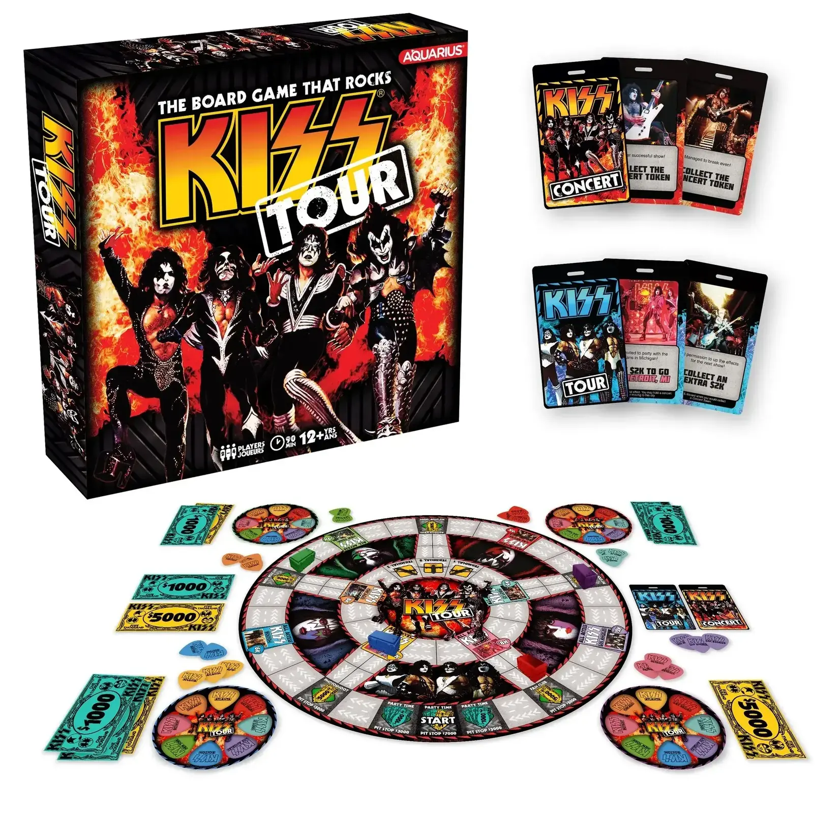 AQUARIUS 98501 Kiss Tour - The Board Game That Rocks