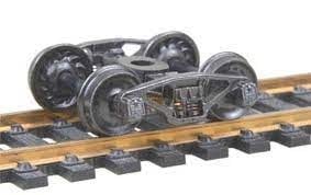 517 HO Scale Pennsylvania 2D-F8 50-Ton Trucks with 33" Ribbed Back Wheels - Metal Fully Sprung