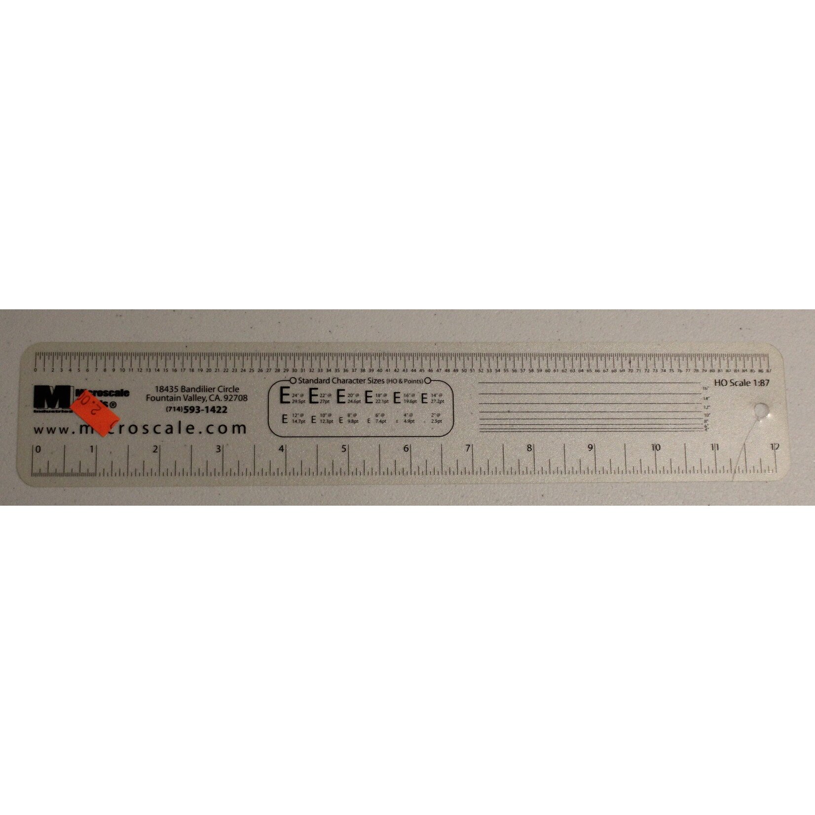 Micro Scale 46031 HO Scale Ruler