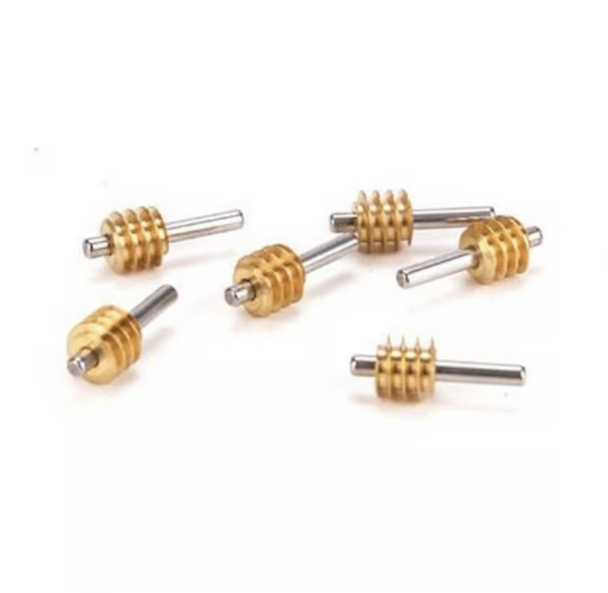 Athearn Genesis 40063 HO Worm Gear with Shaft, Brass (6) Chuck's