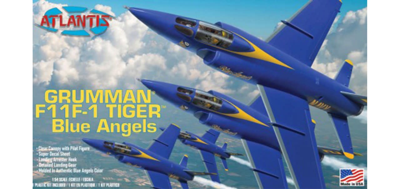 169 US NAVY Blue Angels F-11F1 Grumman Tiger 1/55