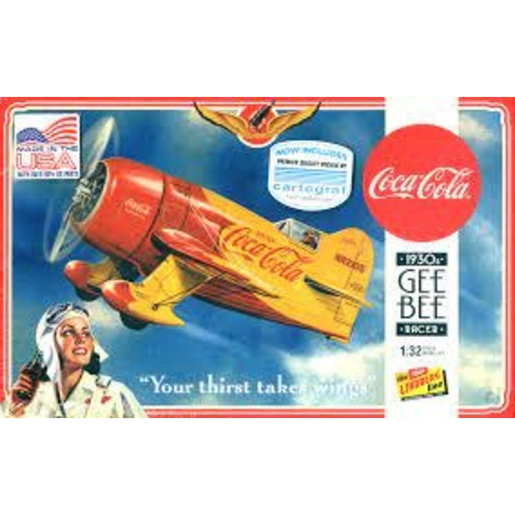 Lindberg 515 1930s Gee Bee Racer 1/32